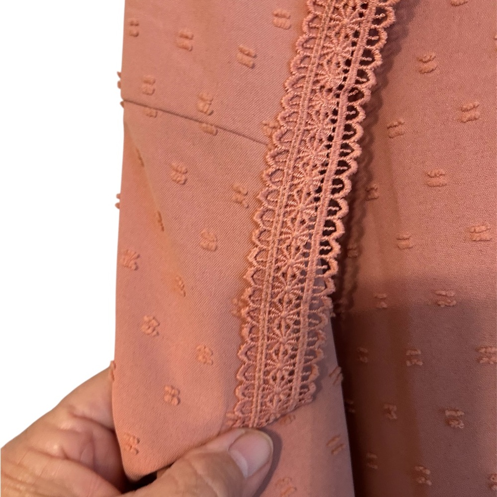 PERCHWomen's Pink Blouse Size 1X - Picture 4 of 4